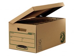 Cajón 6 cajas archivo definitivo Fellowes cartón  reciclado kraft
